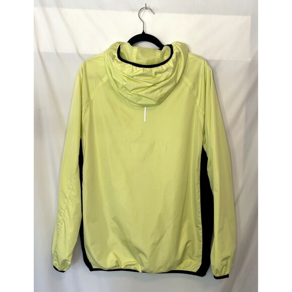 H&M Jacket Yellow Windbreaker Green Neon Undertone Full Zip Men's Size Medium - Picture 4 of 6